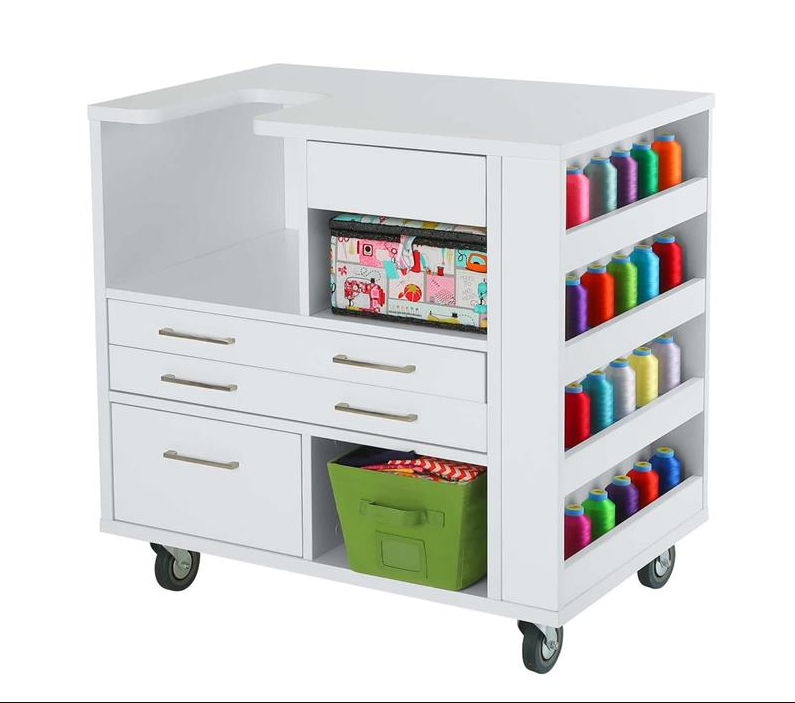 AVA EMBROIDERY CABINET WHITE - 900 X 600 X 890MM - Moonee Ponds Sewing