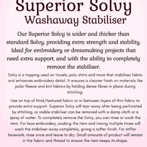 Superior Solvy - Washaway Stabiliser