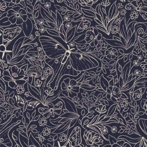 Nocturnal Garden Floral Flight - Midnight
